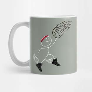 Funny Retro Basketball Player Mug